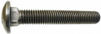 3/4"-10 x 2" (USS) GRADE-8 CARRIAGE BOLTS, OIL FINISH (10-PACK)
