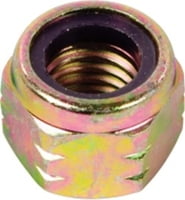 1/4"-20 (USS) GRADE-8 ALLOY NYLON-INSERT LOCKNUTS, Zinc Yellow (100-PACK)