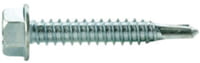 #14 x 1-1/4" HEX HEAD TEK DRILL SCREWS, Zinc Plated (50-PACK)