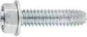 HEX HEAD TYPE-(F) THREAD CUTTING SCREW, ZINC PLATED