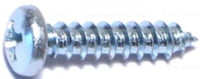 #6 x 1" PHILLIPS PAN HEAD SHEET METAL SCREWS, Zinc Plated (100-PACK)